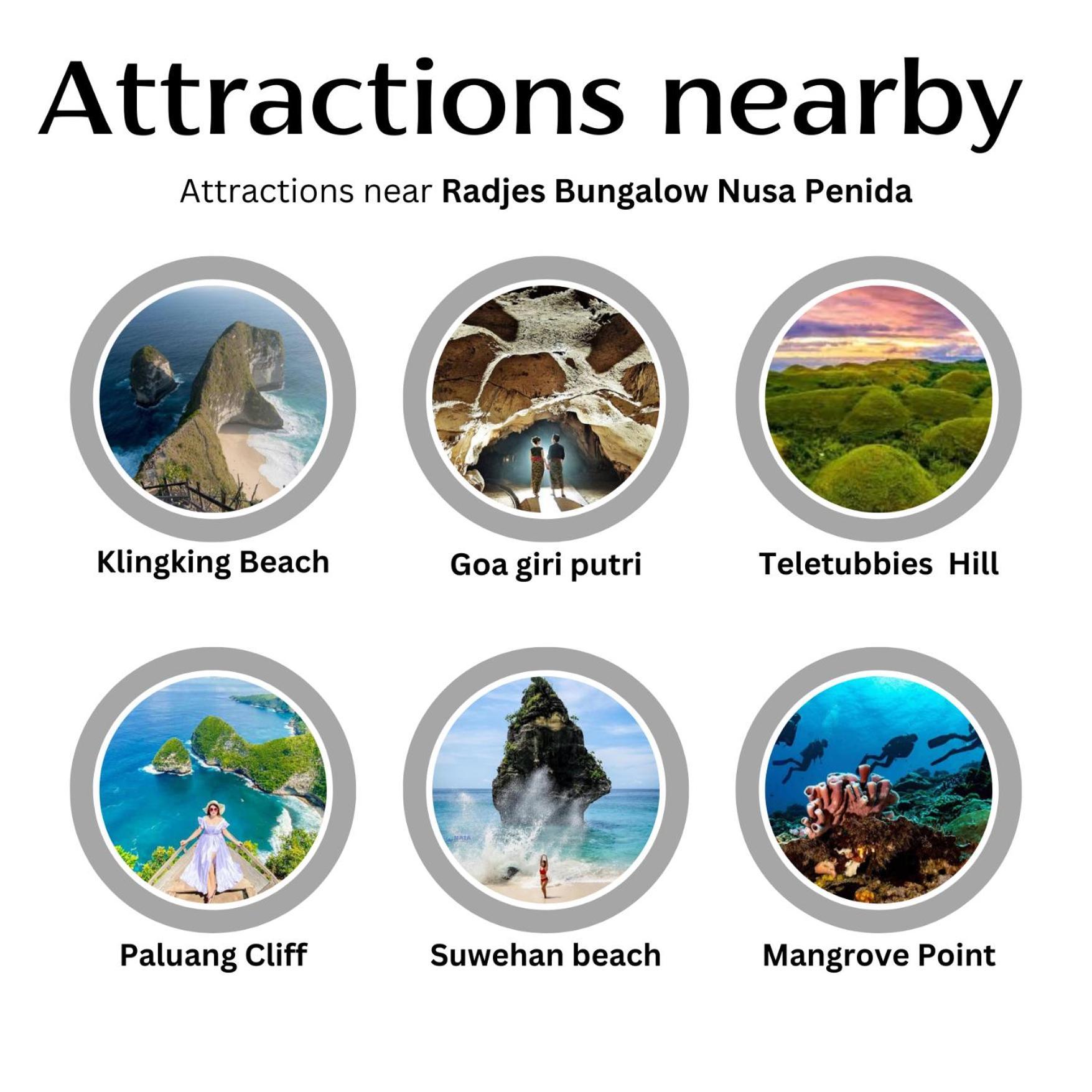 Radjes Bungalow Nusa Penida Sakti Exteriör bild